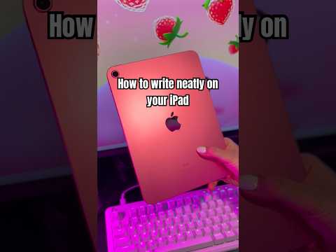 How to write neatly on your iPad🌸🫶🏻 #ipad #ipad10thgen #tutorials #apple