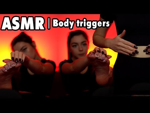 ASMR | Body Triggers and Tingles — Collarbone & Foot Tapping, Skin Rubbing, Fabrics 💕 F&A  | Elanika