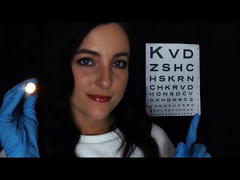 Eye Exam ASMR (light triggers, gloves, binaural, personal attention)
