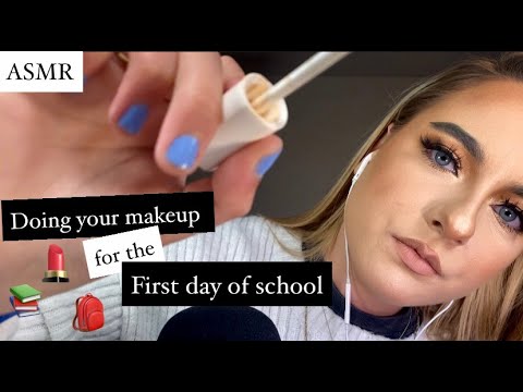 ASMR | doing your makeup for the first day of school