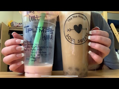 ASMR Tapping On 3-Day Old Boba