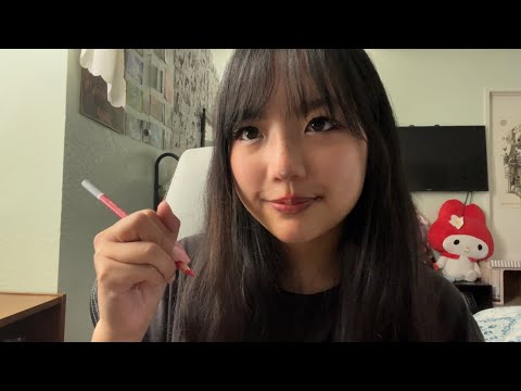 asmr drawing on you roleplay + accidental rambling