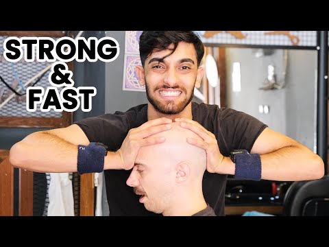 ASMR | STRONG HEAD MASSAGE and FAST SHAVE at @Asmr Veysel Young