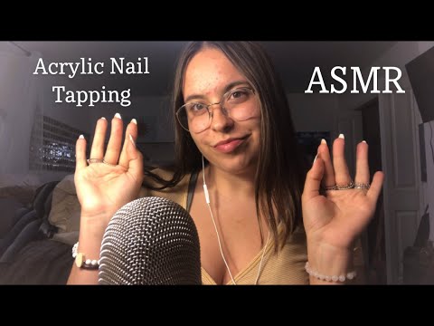 Acrylic Nail Tapping & Scratching & Whispering ASMR