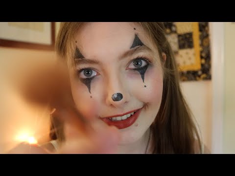 ASMR Clown Does Your Makeup 🤡 (Whispering, Visuals, Personal Attention) - 4K