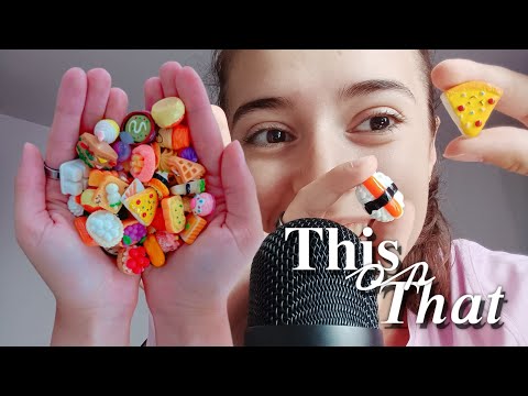 THIS or THAT with cute little food🍕-ASMR(soft spoken)