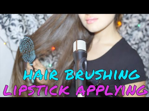 ASMR Lipstick Applying | Hair Brushing | Kisses | Rambling | Tapping | Whispering | Soft Spoken