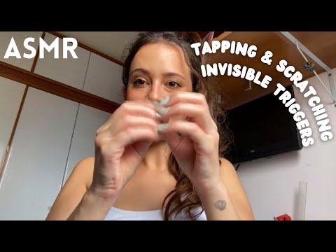 fast asmr on my notebook, tapping and scratching, invisible triggers 🤍