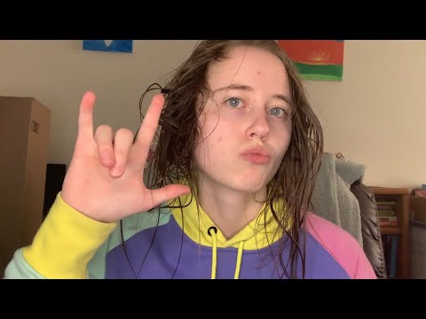 Drying, Brushing, and Braiding My Wet Hair After a Shower ASMR 👩🏼