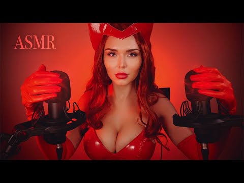 ASMR | Scarlet Witch Brain Massage 😴 [Relaxing Mic Scratching, Hand Movements, Deep Breathing]
