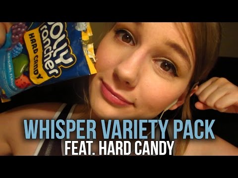 [BINAURAL ASMR] Whisper Variety Pack feat. Hard Candy (sk, left side/right side, omnom)
