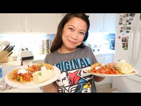 ASMR Mexican Fajitas Midnight! Relaxing Cooking with Char!