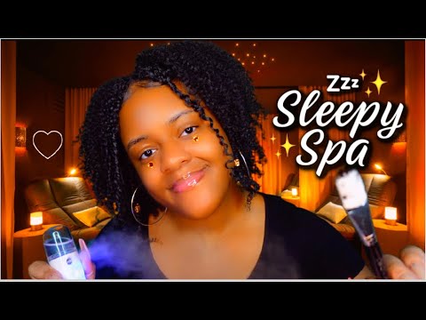 ASMR 😴✨The Sleepy Slumber Spa 💙🧖🏽✨Sleep & Relaxation for You...♡ (Layered Triggers)