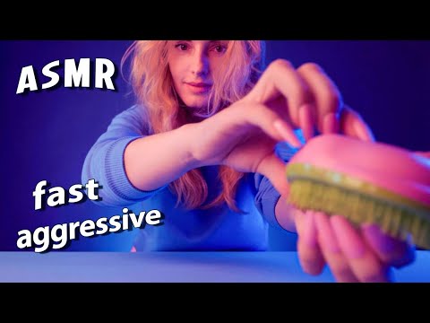 ASMR Fast Aggressive Extremely Tingly Scratching Tapping Triggers ASMR