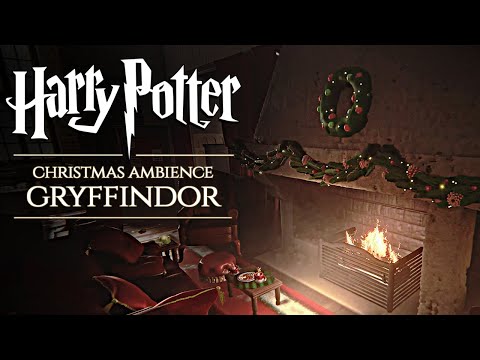 Gryffindor ◈ Christmas at Hogwarts 🎄 Harry Potter inspired Holiday Ambience & Soft Music [Day Time]