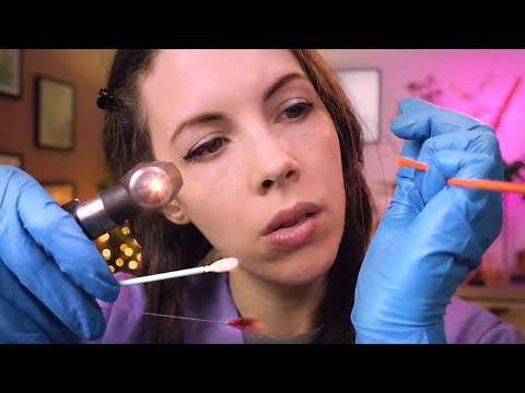 ASMR Ear Cleaning - Something Is IN YOUR EARS!