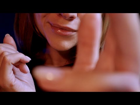 ASMR Face Touching, Tracing & Whispering | Close Hand Movements | Personal attention