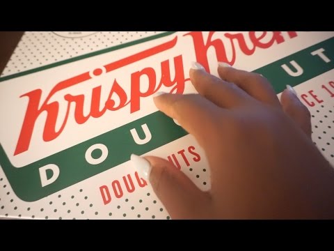 DONUT  ASMR WHISPERING/Krispy Kreme Doughnuts