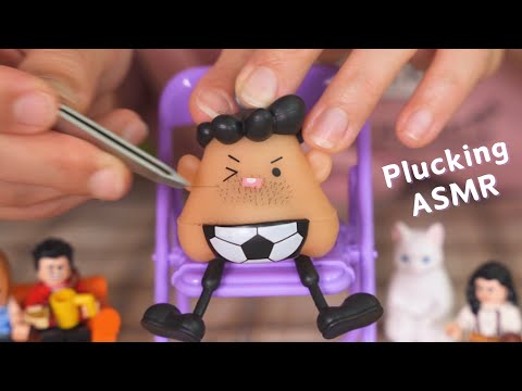 [ASMR] 속이 다 시원해지는 수염뽑기 인형🧔🏻‍♂️ | Blackhead Plucking Fidget Toy ASMR