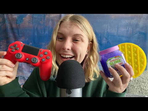 ASMR│chitchat life update + fidget toys! slime, pop it, ps4 controller 🛌