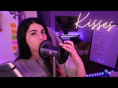 ASMR Ear To Ear Kisses with Triggers 💋 [No Talking]