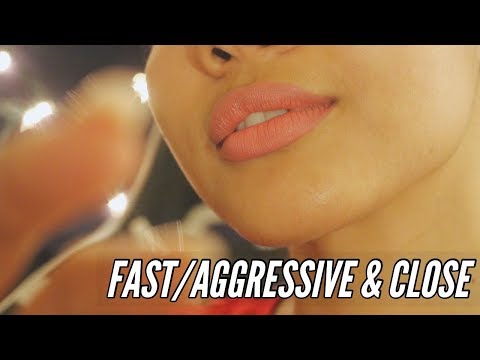 ASMR | Fast, Aggressive ASMR | Mouth Sounds, Hand Movements *__*