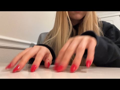 asmr table tapping and scratching❣️