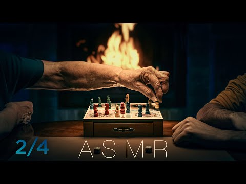 ASMR 🎲Playing Ludo by the Fireplace with GRANDMA 👵🏼(Pt. 2/4) NO TALKING
