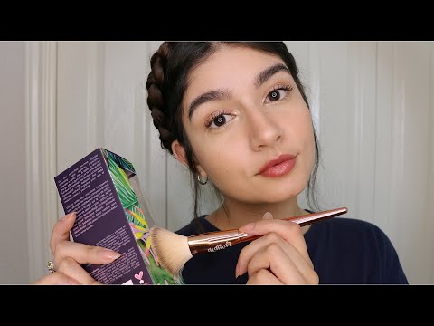 ASMR Relaxing Beauty Triggers (Brushing, Tapping, Semi-Inaudible Whispers)
