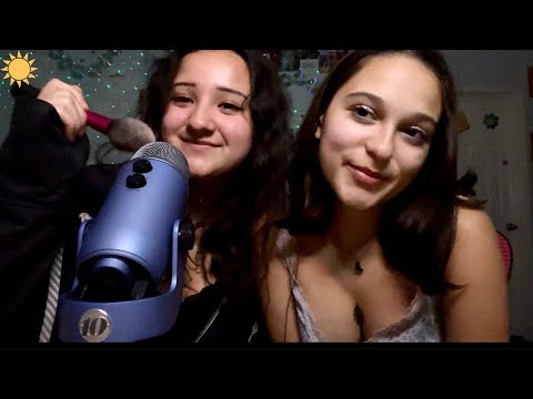 My cousin tries ASMR for the first time
