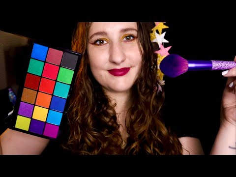 💚 Doing Your 🌟BRIGHT🌟 Make-Up 💜 ASMR ❤️ Layered Sounds ☀️ Face Brushing