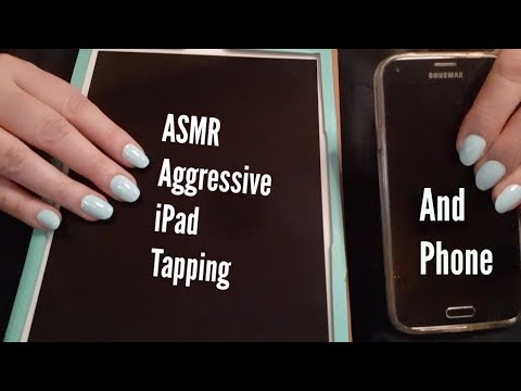 ASMR Aggressive Screen Tapping- iPad And Phone(No Talking)
