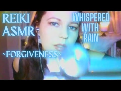 Reiki ASMR| Forgiveness| Tuning forks, rain, negativity removal~ Harmonize your mind and heart