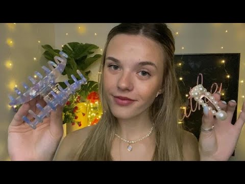 ASMR Hair Clipping ❤️️ (layered sounds & tapping)