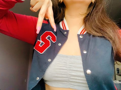 ASMR Quickie: Scratching on Letterman Jacket 💌