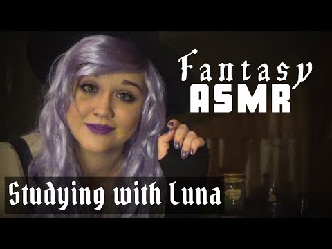 ASMR No Talking Roleplay | Study with Luna! | Book Sounds, Potion Shop Ambiance