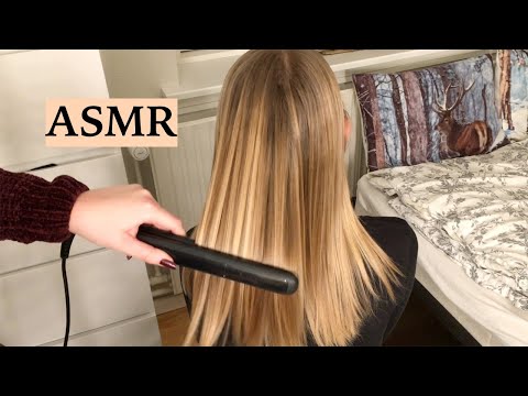 ASMR COMPILATION - Relaxing Straightening & Brushing Parts (No Talking)