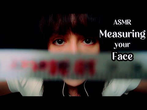⭐ASMR Measuring Your Face 📏✨ (Personal Attention, Whispering, Rain Sounds)