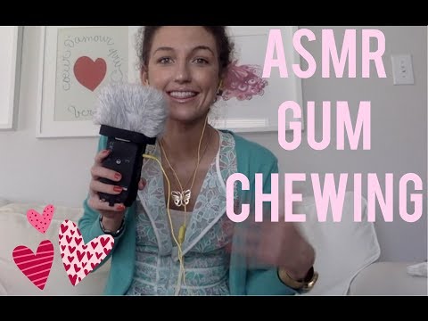 ASMR ~ Gum Chewing Whisper Ramble / Show & Tell!! :)♡