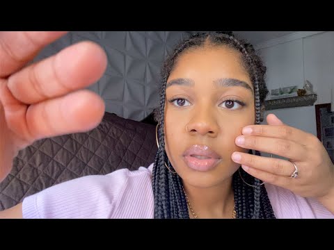ASMR- Mirrored Face Touching + Repeating "I Love You" 🥰✨(MOUTH SOUNDS, HAND MOVEMENTS, INAUDIBLE)