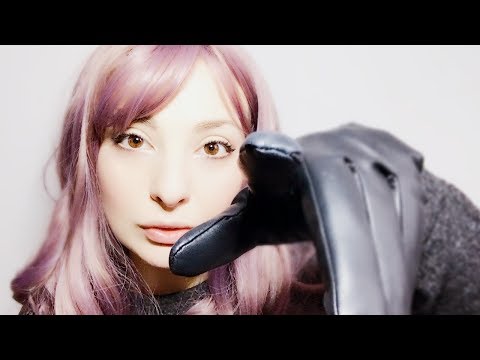 ASMR ★ smoke with leather gloves ★ Whispering