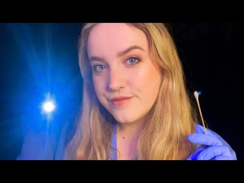 ASMR | Problematic Cranial Nerve Examination (but it's ok) [bright light, ear clean, gloves]