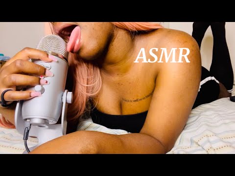 ASMR Aggressive Mic Licking  (Mouth Sounds)