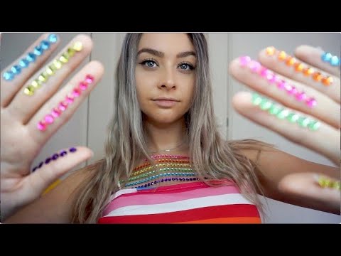 ASMR FAST Tapping/Scratching With Jewels ✨