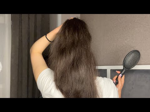 ASMR | Brushing My Hair ( & My Ponytail ) 🤍