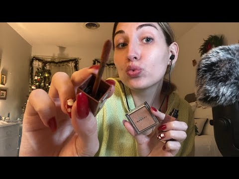 ASMR Doing Your Makeup For a Holiday Party !! 🎄❄️🎊
