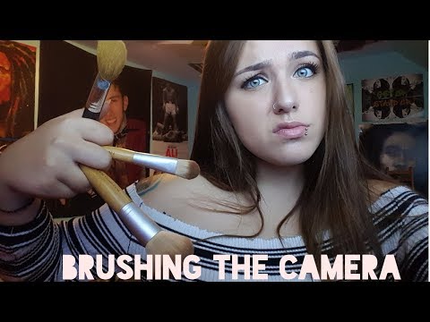 ASMR- Brushing The Camera Aggressively Because I Can