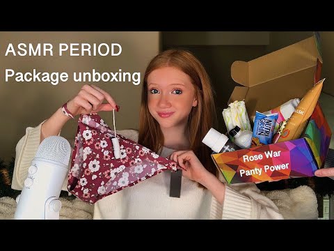 ASMR ~ Unboxing ~ Rose War Panty Power ~ Period Subscription Box