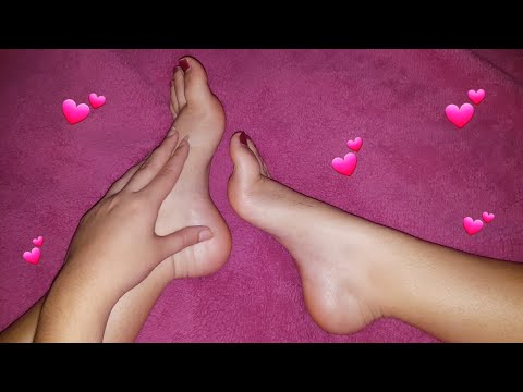 ASMR | tapping, scratching & rubbing feet