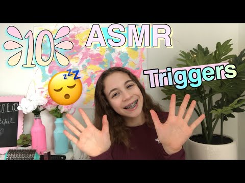 ASMR| 10 triggers mic eating, flower scrunching, etc.